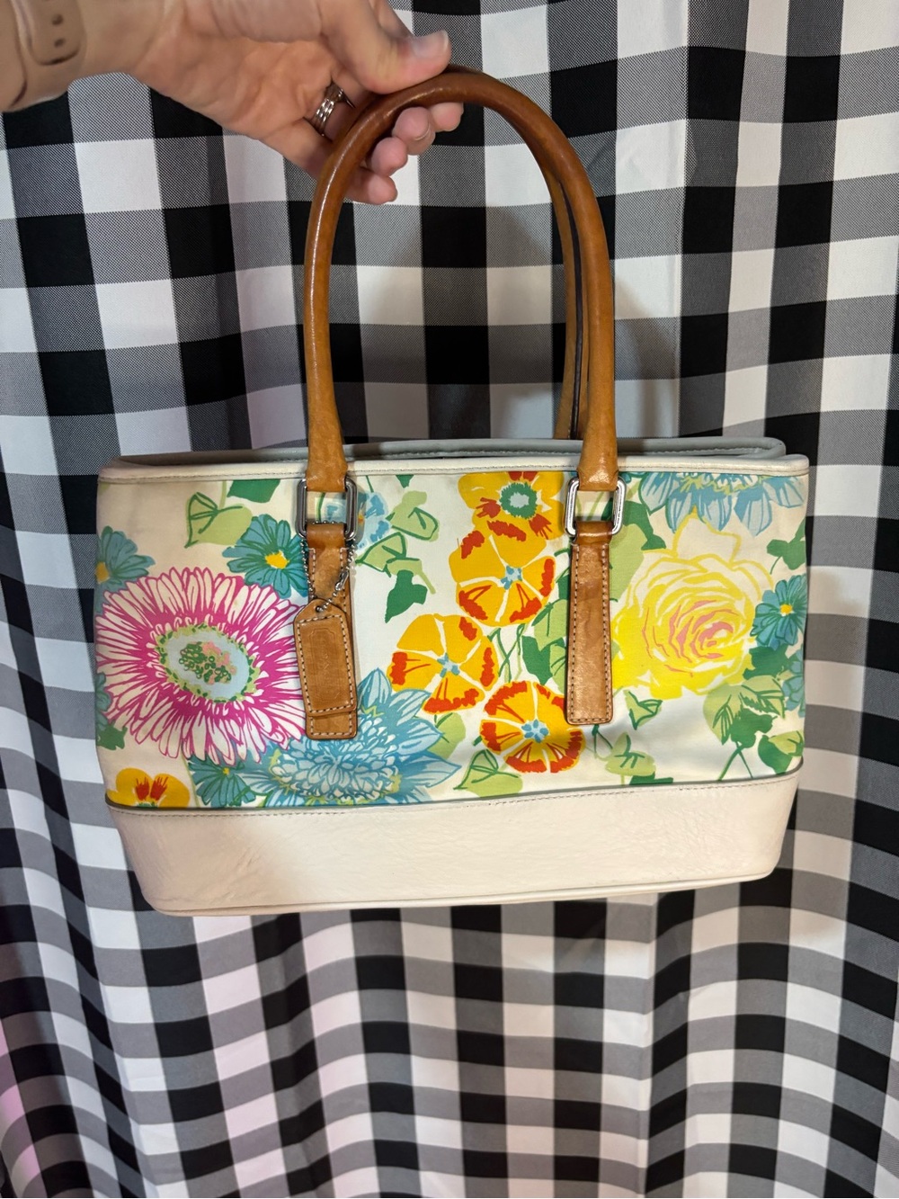 Coach Hamptons Y2K Floral Tote 2002 - Picture 1 of 8
